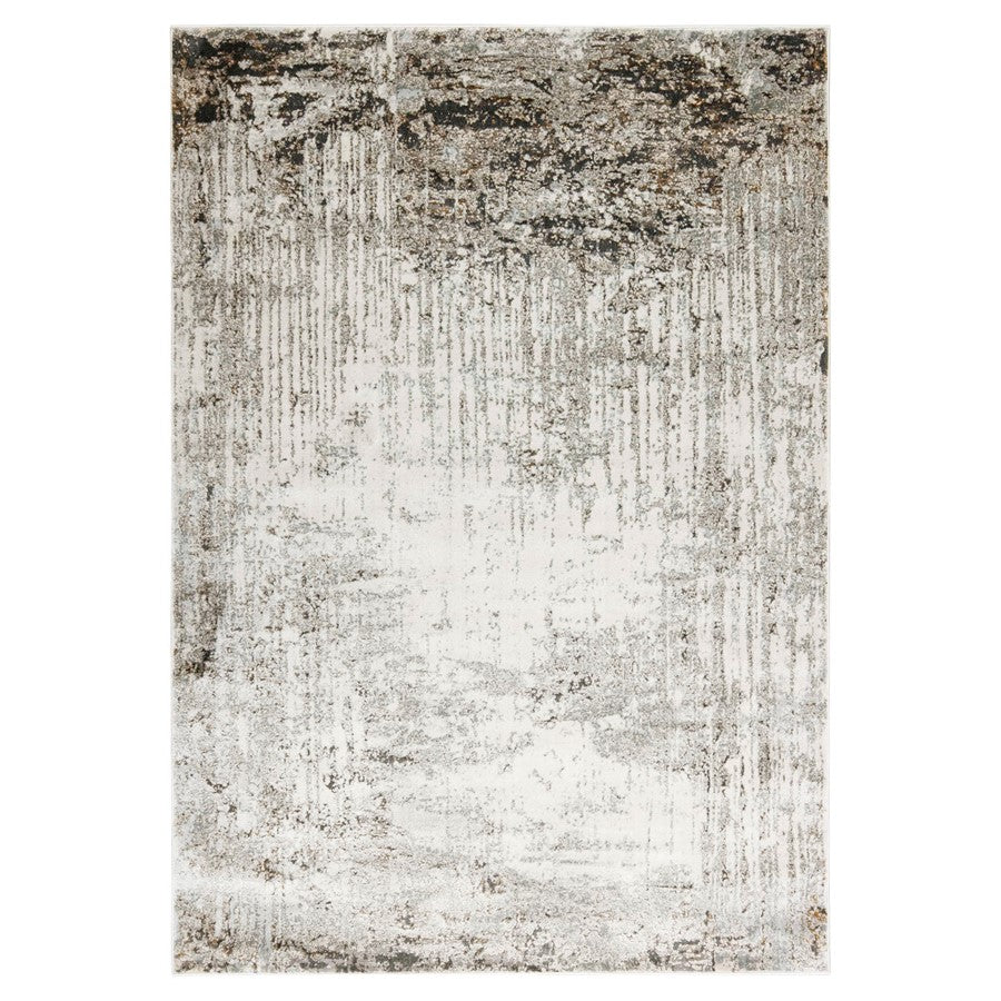 Lavin Rugs T2051 Hadim 7'10"x10'10" Painterly Rug, Gold/Black/Grey - T2051-0811