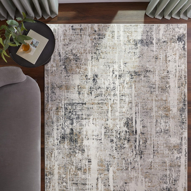 Lavin Rugs T2054 Kemer 2' x 3' Painterly Rug, Cream/Mineral Tones