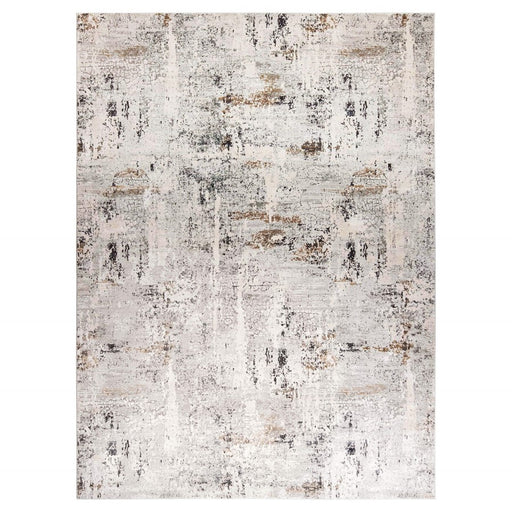 Lavin Rugs T2054 Kemer 5'3" x 7'6" Painterly Rug, Cream/Mineral - T2054-0507