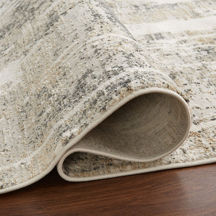 Lavin Rugs T2054 Kemer 6'7" x 9'6" Painterly Rug, Cream/Mineral