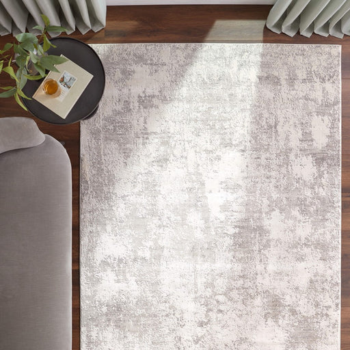 Lavin Rugs T2055 Kemer 2'8" x 7'10" Painterly Runner, Cream/Mineral