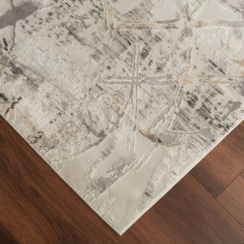 Lavin Rugs T2056 Kemer 2' x 3' Painterly Rug, Cream/Mineral Tones