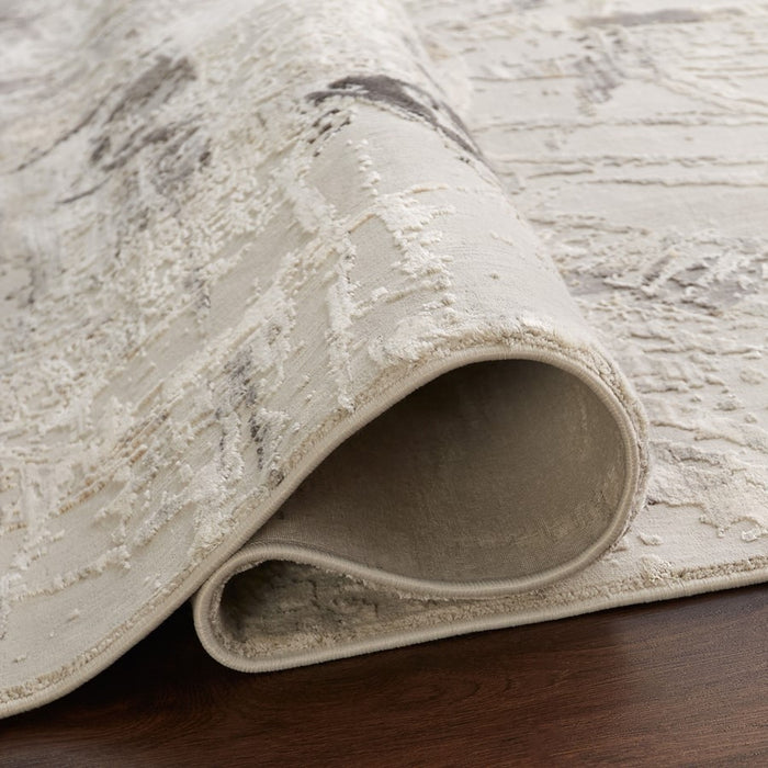 Lavin Rugs T2056 Kemer 5'3" x 7'6" Painterly Rug, Cream/Mineral