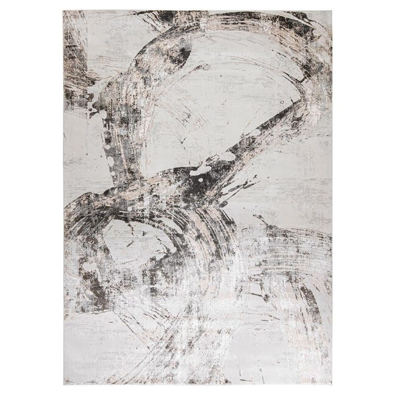 Lavin Rugs T2057 Kemer 2' x 3' Brush Stroke Rug, Cream/Mineral - T2057-0203