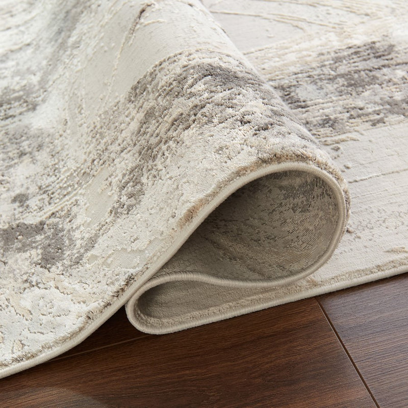 Lavin Rugs T2057 Kemer 7'10" x 10'10" Brush Stroke Rug, Cream/Min