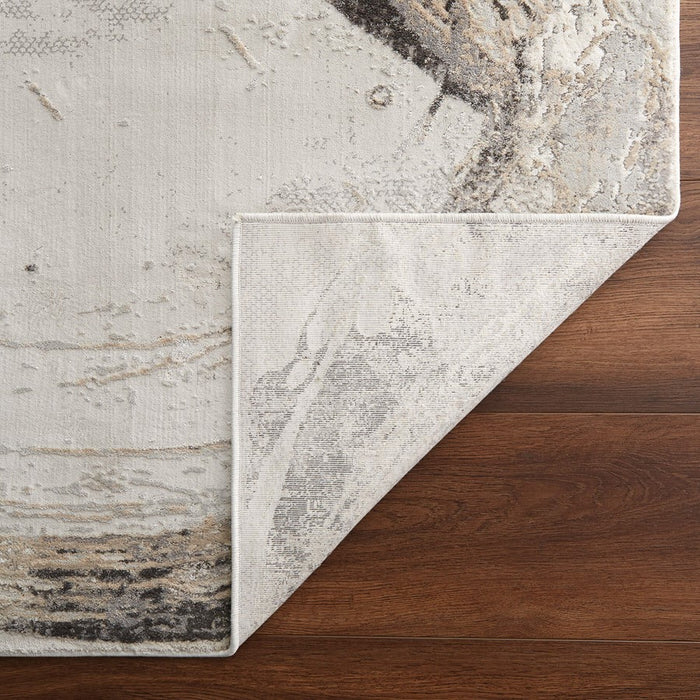 Lavin Rugs T2057 Kemer 9'10" x 13'2" Brush Stroke Rug, Cream/Min