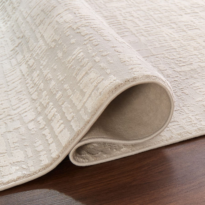 Lavin Rugs T2058 Kemer 5'3" x 7'6" Weave Rug, Cream/Ivory/White