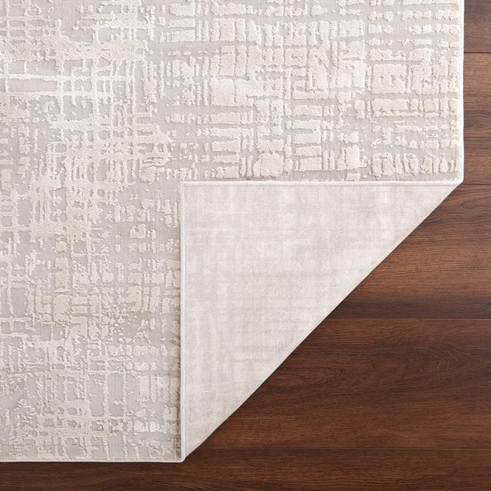 Lavin Rugs T2058 Kemer 5'3" x 7'6" Weave Rug, Cream/Ivory/White