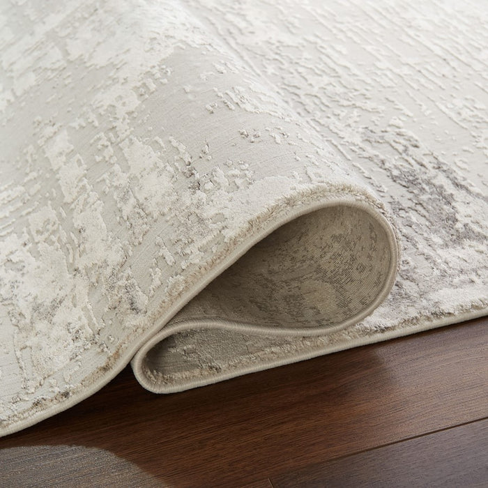 Lavin Rugs T2059 Kemer 2' x 3' Painterly Rug, Cream/Mineral Tones