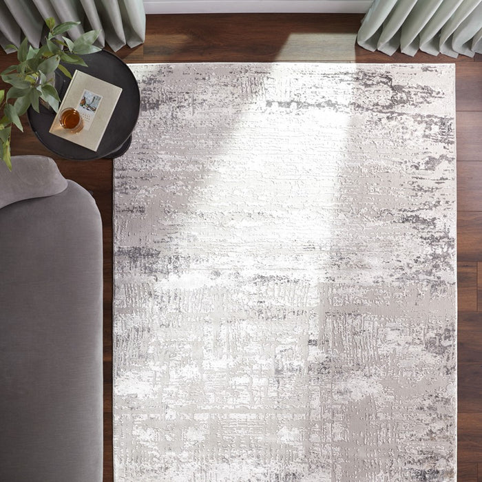 Lavin Rugs T2059 Kemer 6'7" x 9'6" Painterly Rug, Cream/Mineral