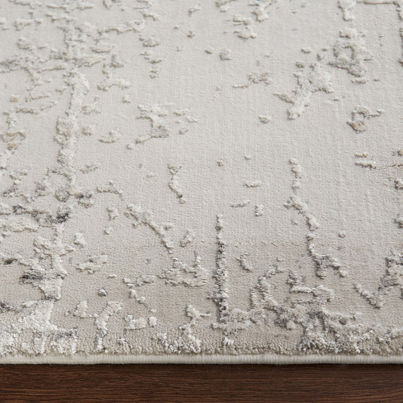 Lavin Rugs T2060 Kemer 2' x 3' Painterly Rug, Cream/Ivory/White