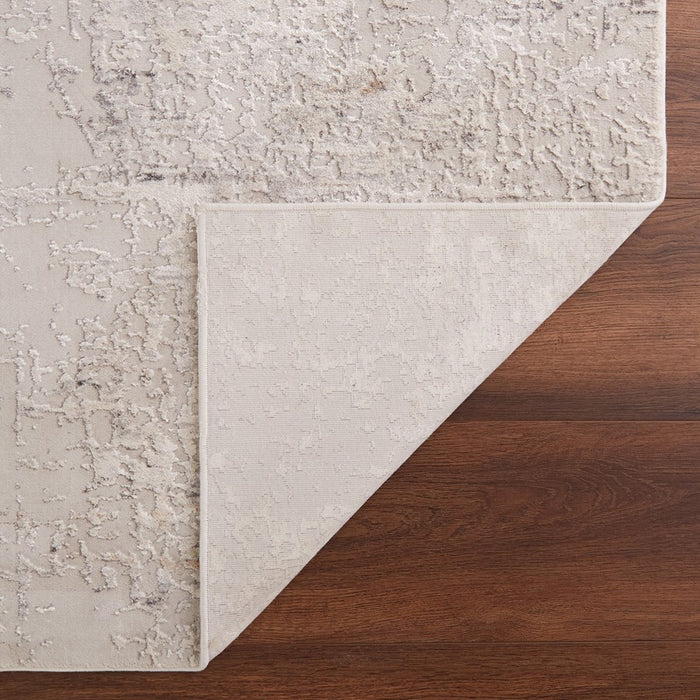 Lavin Rugs T2060 Kemer 9'10"x13'2" Painterly Rug, Cream/Ivory/White