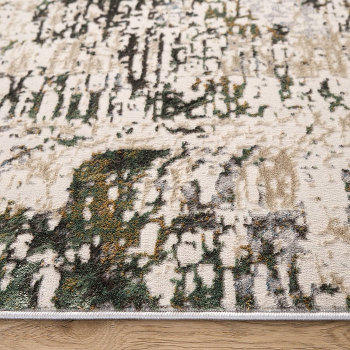 Lavin Rugs T2064 Zaria 5'3" x 7'6" Painterly Rug, Cream/Mineral