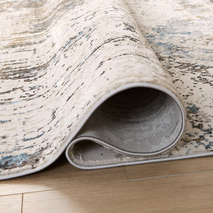 Lavin Rugs T2064 Zaria 5'3" x 7'6" Painterly Rug, Cream/Mineral