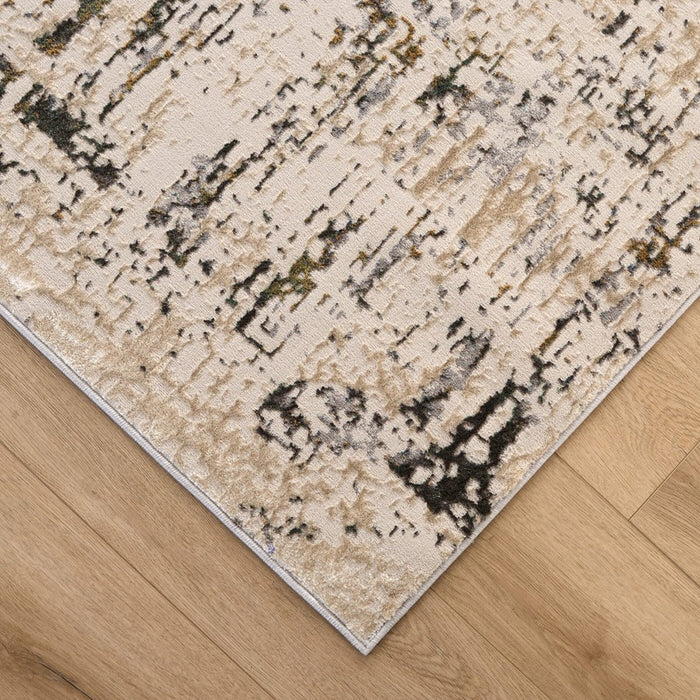 Lavin Rugs T2064 Zaria 5'3" x 7'6" Painterly Rug, Cream/Mineral