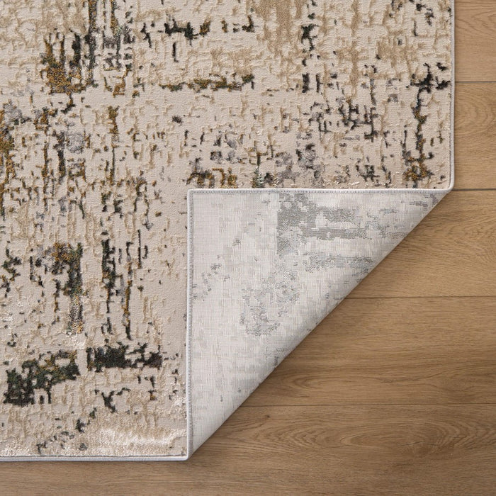 Lavin Rugs T2064 Zaria 6'7" x 9'6" Painterly Rug, Cream/Mineral