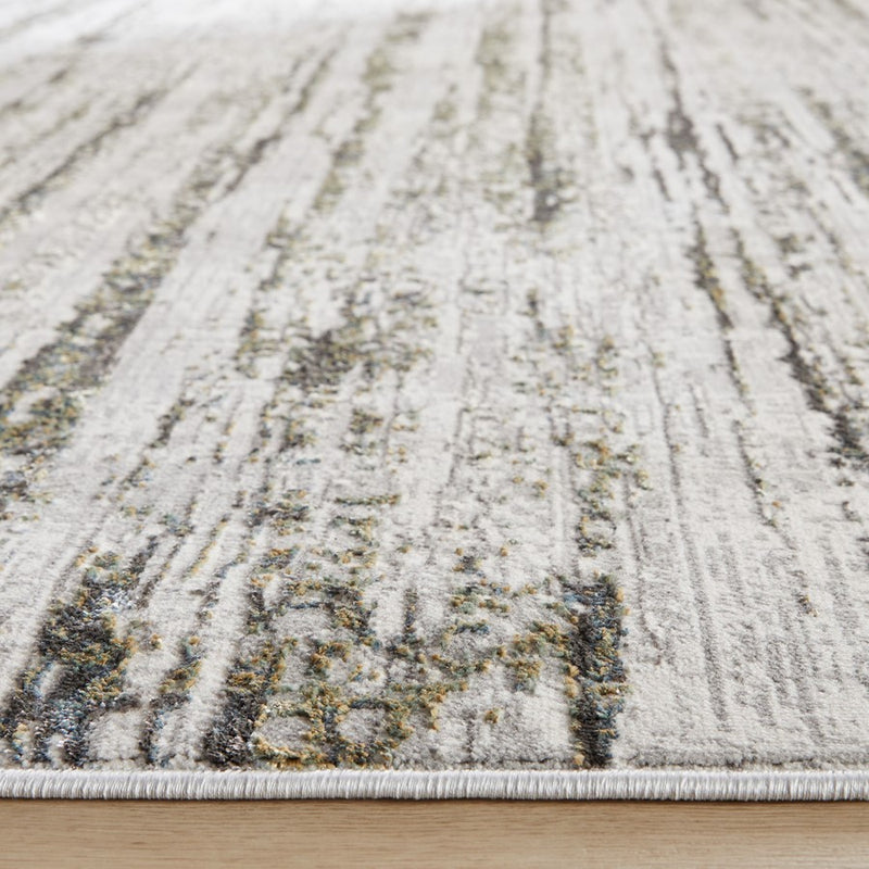 Lavin Rugs T2066 Zaria 2' x 3' Heathered Rug, Grey Cream/Mineral