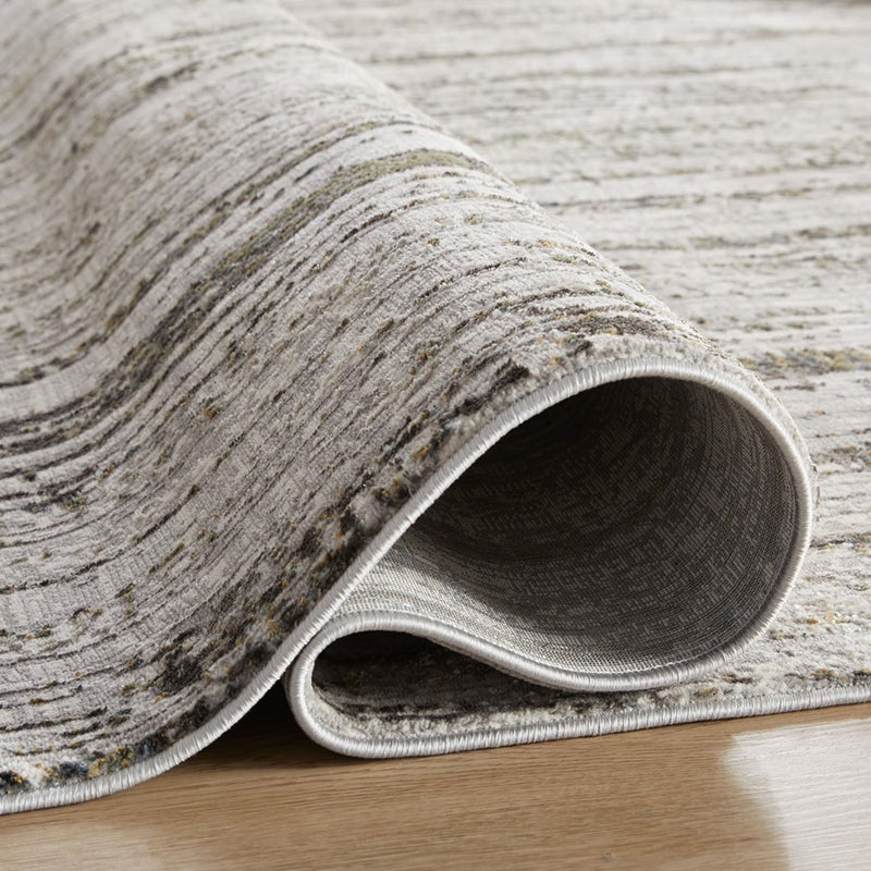 Lavin Rugs T2066 Zaria 2' x 3' Heathered Rug, Grey Cream/Mineral