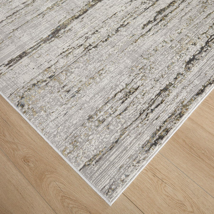 Lavin Rugs T2066 Zaria 2' x 3' Heathered Rug, Grey Cream/Mineral
