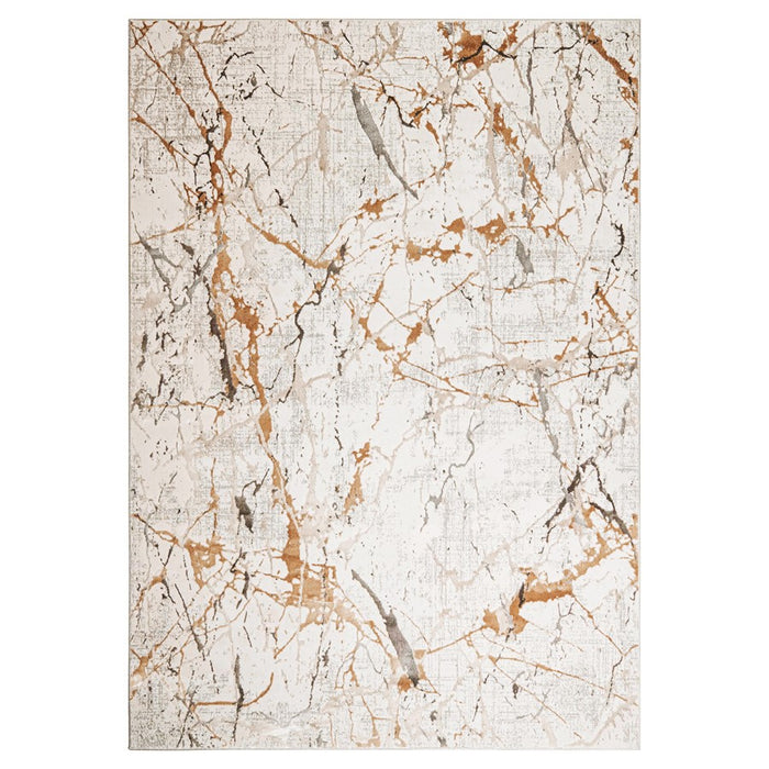 Lavin Rugs T2067 Zaria 7'10" Striations Round Rug, Cream/Earth - T2067-08R