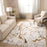 Lavin Rugs T2067 Zaria 7'10" Striations Round Rug, Cream/Earth