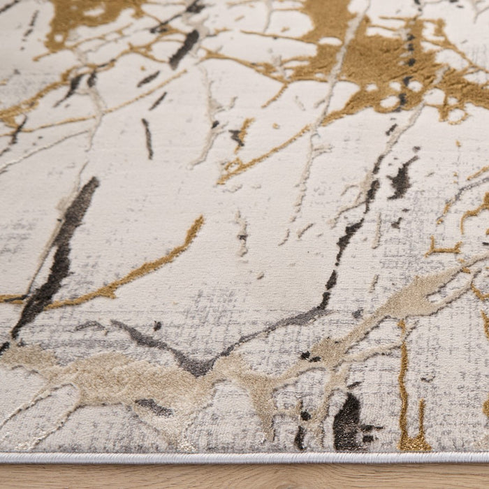 Lavin Rugs T2067 Zaria 9'10" x 13'2" Striations Rug, Cream/Earth