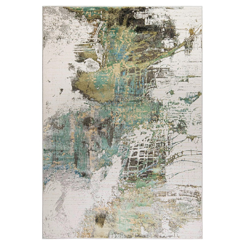 Lavin Rugs T2068 Zaria 2' x 3' Painterly Rug, Grey Cream/Earth - T2068-0203