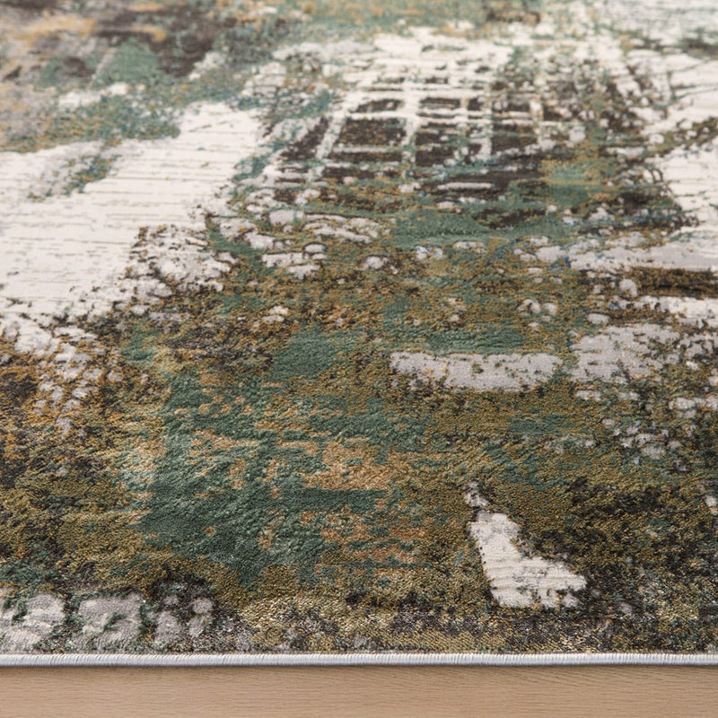 Lavin Rugs T2068 Zaria 2' x 3' Painterly Rug, Grey Cream/Earth