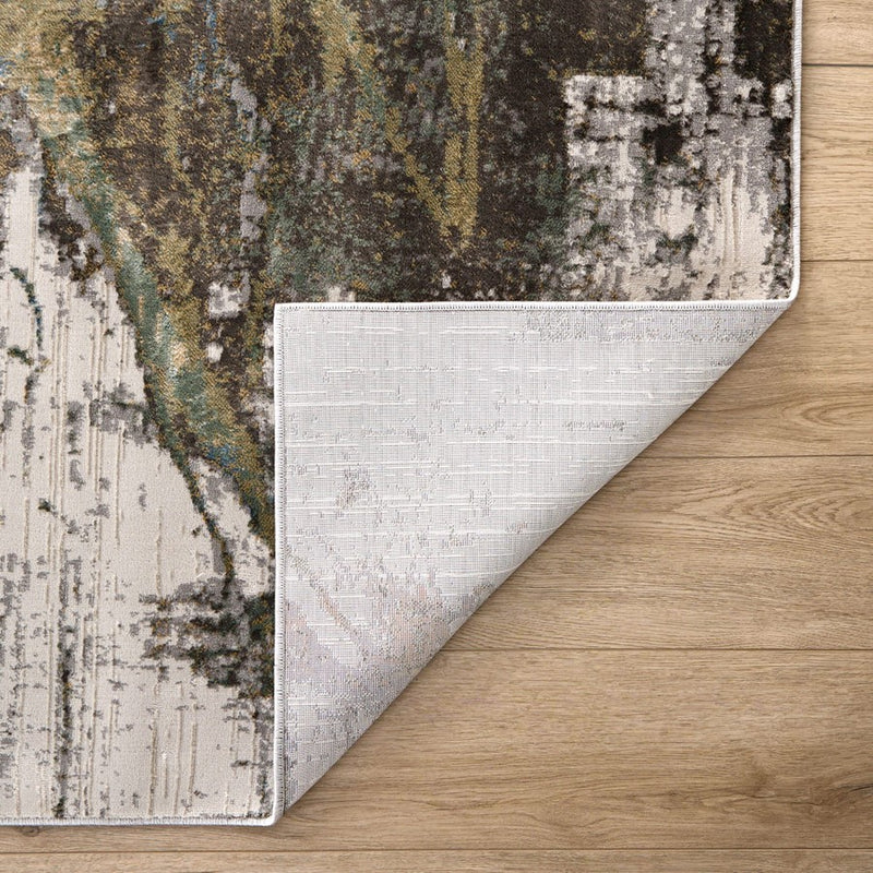 Lavin Rugs T2068 Zaria 2' x 3' Painterly Rug, Grey Cream/Earth