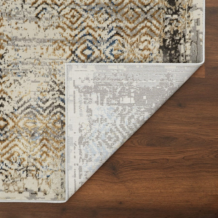 Lavin Rugs T2069 Zaria 5'3" x 7'6" Weave Rug, Grey Cream/Earth