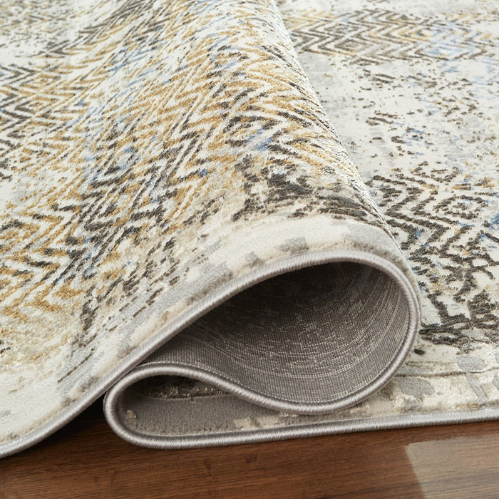 Lavin Rugs T2069 Zaria 9'10" x 13'2" Weave Rug, Grey Cream/Earth