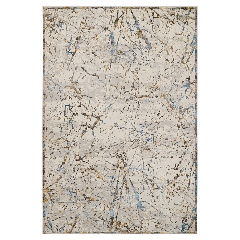 Lavin Rugs T2070 Zaria 2' x 3' Striations Rug, Cream/Earth - T2070-0203
