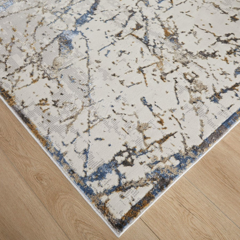 Lavin Rugs T2070 Zaria 2' x 3' Striations Rug, Cream/Earth