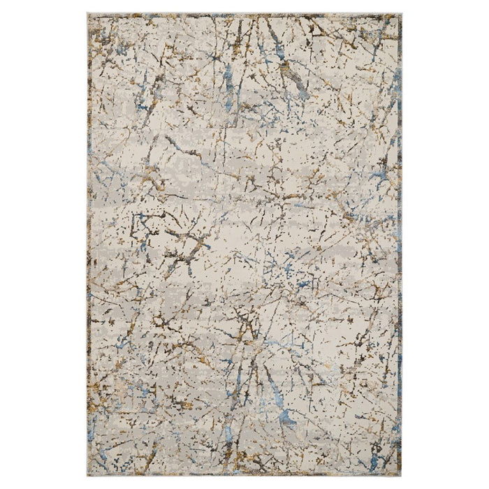 Lavin Rugs T2070 Zaria 5'3" x 7'6" Striations Rug, Cream/Earth - T2070-0507