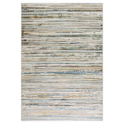Lavin Rugs T2071 Zaria 2' x 3' Stripe Rug, Grey Cream/Earth Tones - T2071-0203