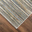 Lavin Rugs T2071 Zaria 5'3" x 7'6" Stripe Rug, Grey Cream/Earth