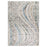 Lavin Rugs T2072 Zaria 5'3" x 7'6" Waves Rug, Grey Cream/Earth - T2072-0507