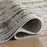 Lavin Rugs T2072 Zaria 5'3" x 7'6" Waves Rug, Grey Cream/Earth