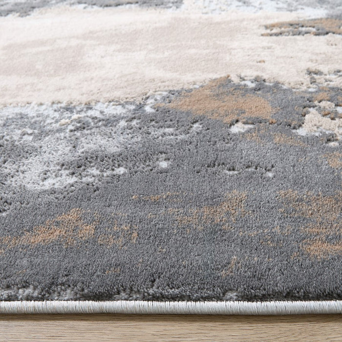 Lavin Rugs T4002 Besni 2' x 3' Marbled Rug, Grey Gold/Earth Tones