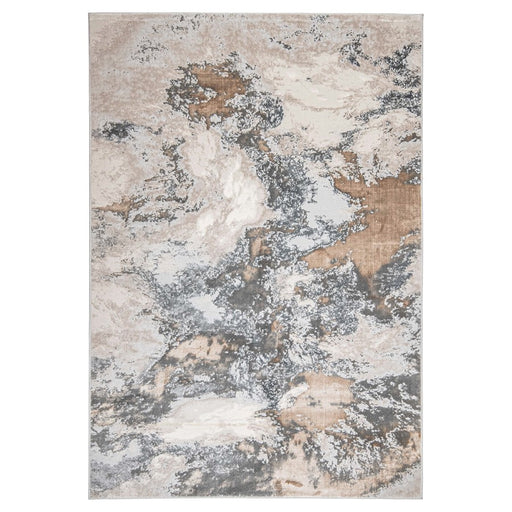 Lavin Rugs T4002 Besni 2'8" x 7'10" Marbled Runner, Grey Gold/Earth - T4002-0208