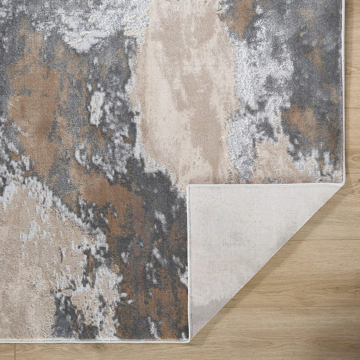 Lavin Rugs T4002 Besni 9'10" x 13'2" Marbled Rug, Grey Gold/Earth