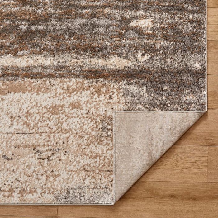 Lavin Rugs T4003 Besni 2'8" x 7'10" Painterly Runner, Gold/Earth