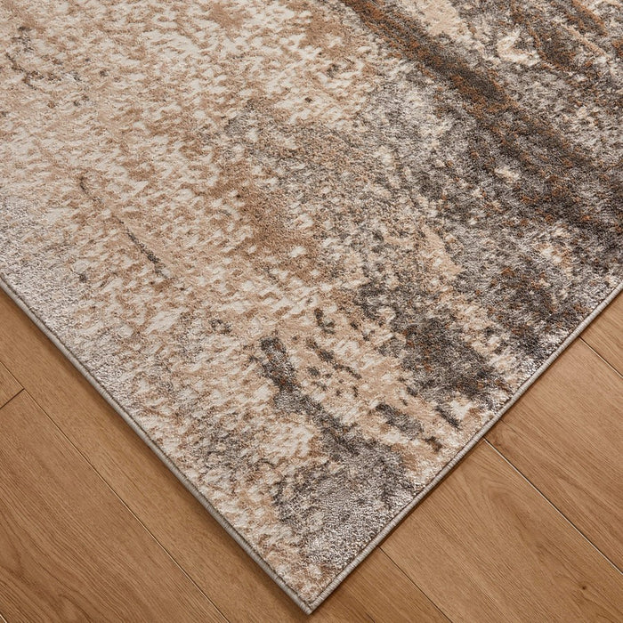 Lavin Rugs T4003 Besni 7'10" x 10'10" Painterly Rug, Gold/Earth
