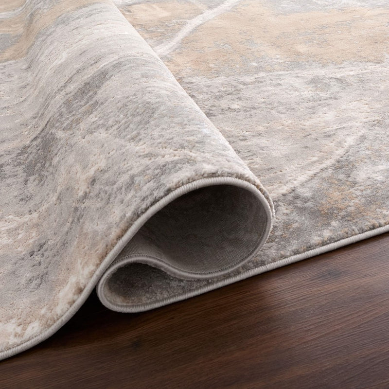 Lavin Rugs T4004 Besni 9'10" x 13'2" Striations Rug, Gold/Earth