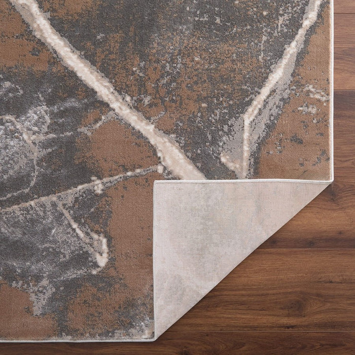 Lavin Rugs T4004 Besni 9'10" x 13'2" Striations Rug, Gold/Earth