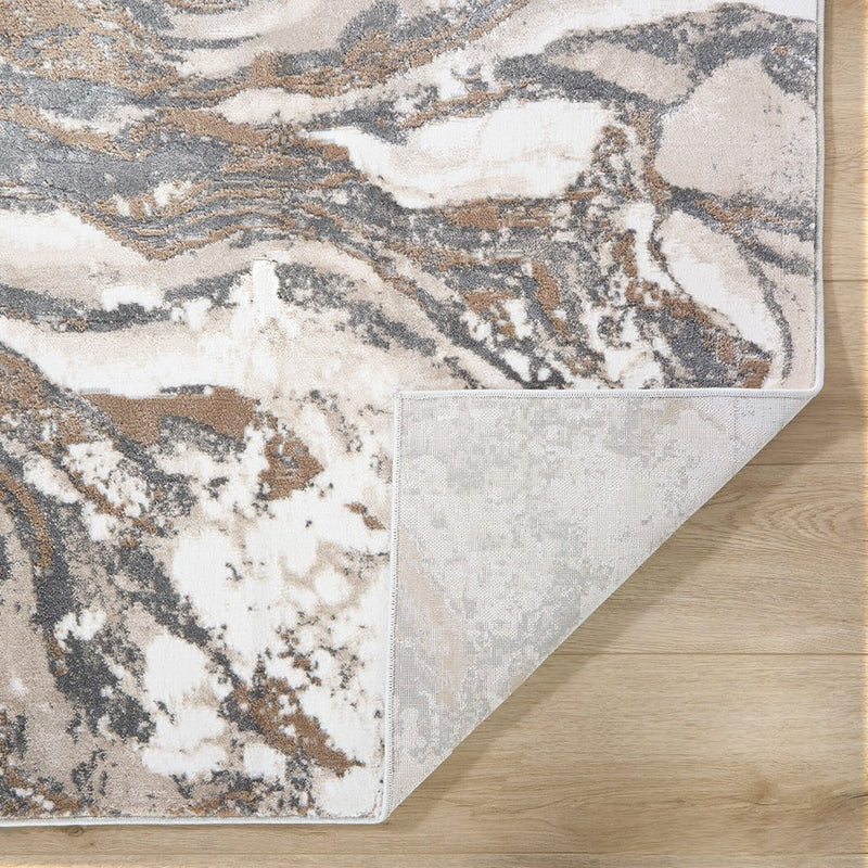 Lavin Rugs T4005 Besni 9'10" x 13'2" Marbled Rug, Grey Gold/Earth