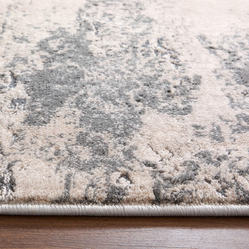 Lavin Rugs T4007 Besni 5'3" x 7'6" Marbled Rug, Grey Gold/Mineral