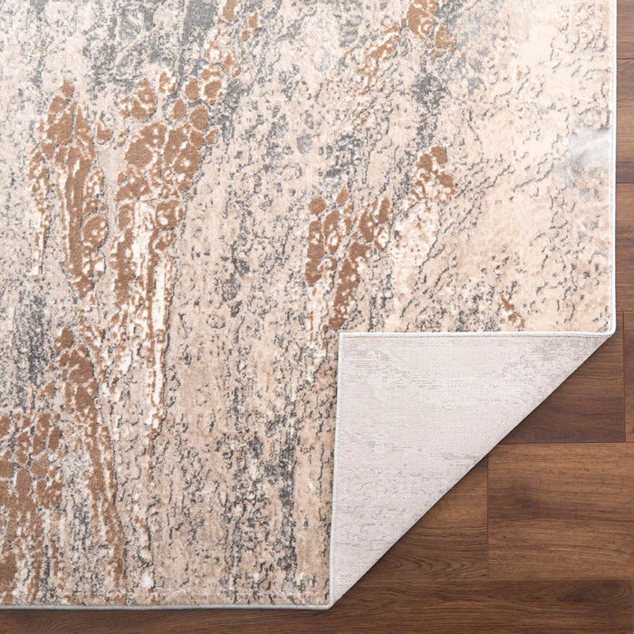 Lavin Rugs T4007 Besni 6'7" x 9'6" Marbled Rug, Grey Gold/Mineral