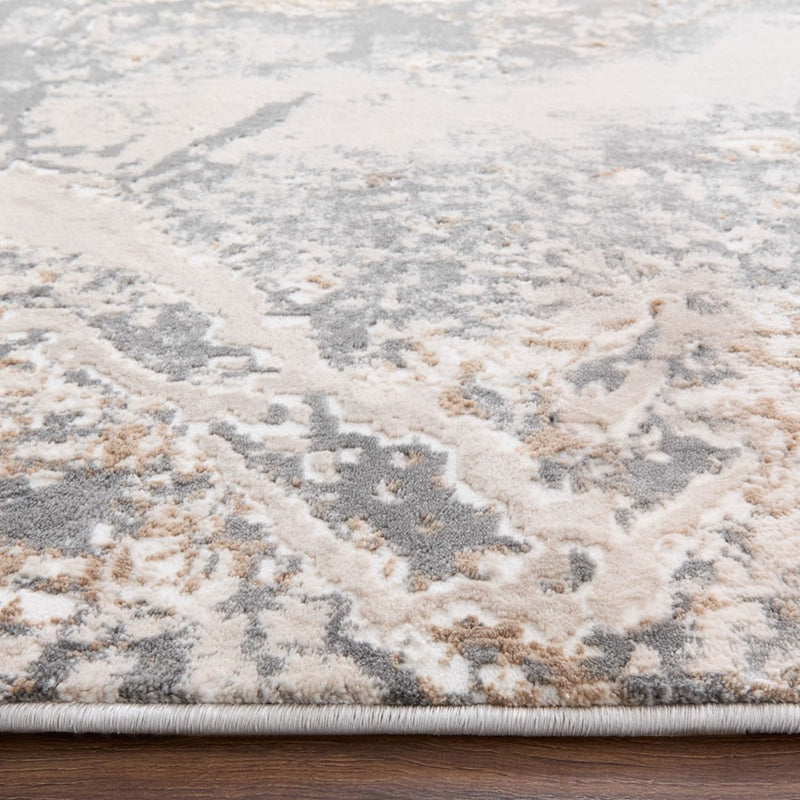 Lavin Rugs T4008 Besni 5'3" x 7'6" Marbled Rug, Grey Gold/Earth