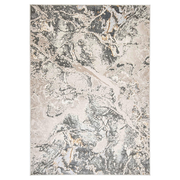 Lavin Rugs T4008 Besni 6'7" x 9'6" Marbled Rug, Grey Gold/Earth - T4008-0609